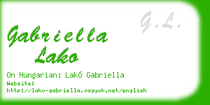 gabriella lako business card